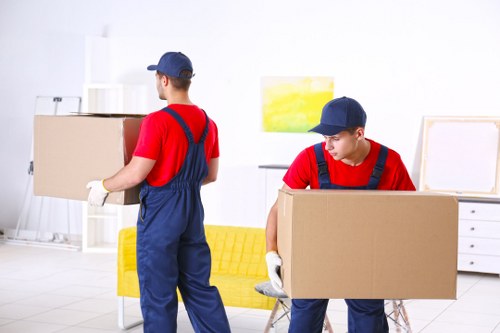 Commercial moving team planning a business relocation in Twickenham