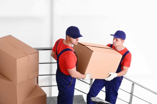 Local Twickenham office relocation team loading business items