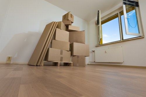 Local moving team loading furniture into a removals van in Twickenham
