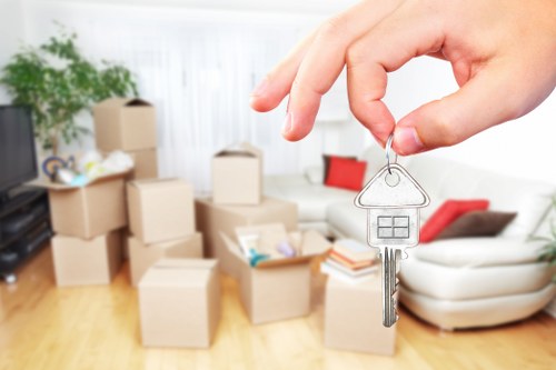 Careful loading of household items from a Twickenham home