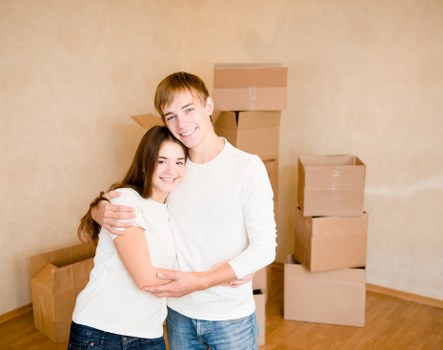Removal van loaded with office equipment for a Twickenham move