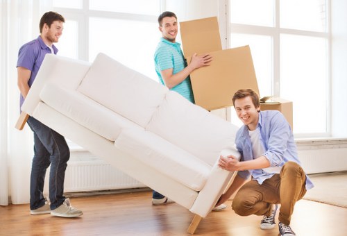Man and van removals team working in Twickenham on a local house move