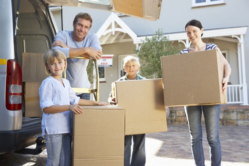 Moving boxes and furniture with a Twickenham man and van
