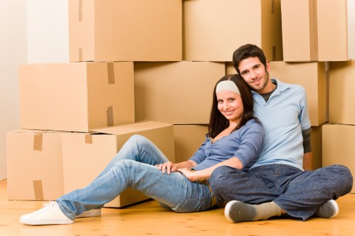 Careful loading of household furniture for a Twickenham move
