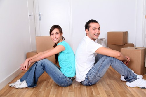 Careful loading of boxes and furniture for a Twickenham move