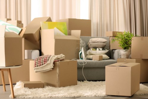 Local van loaded with furniture for a Twickenham relocation