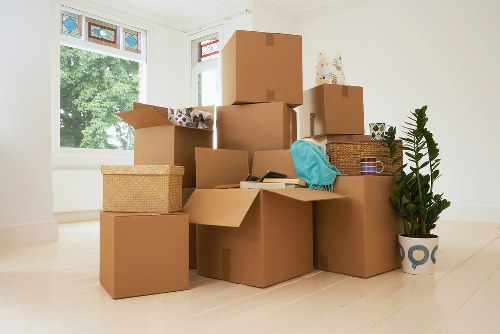 Loading household items into a hire truck for moving day